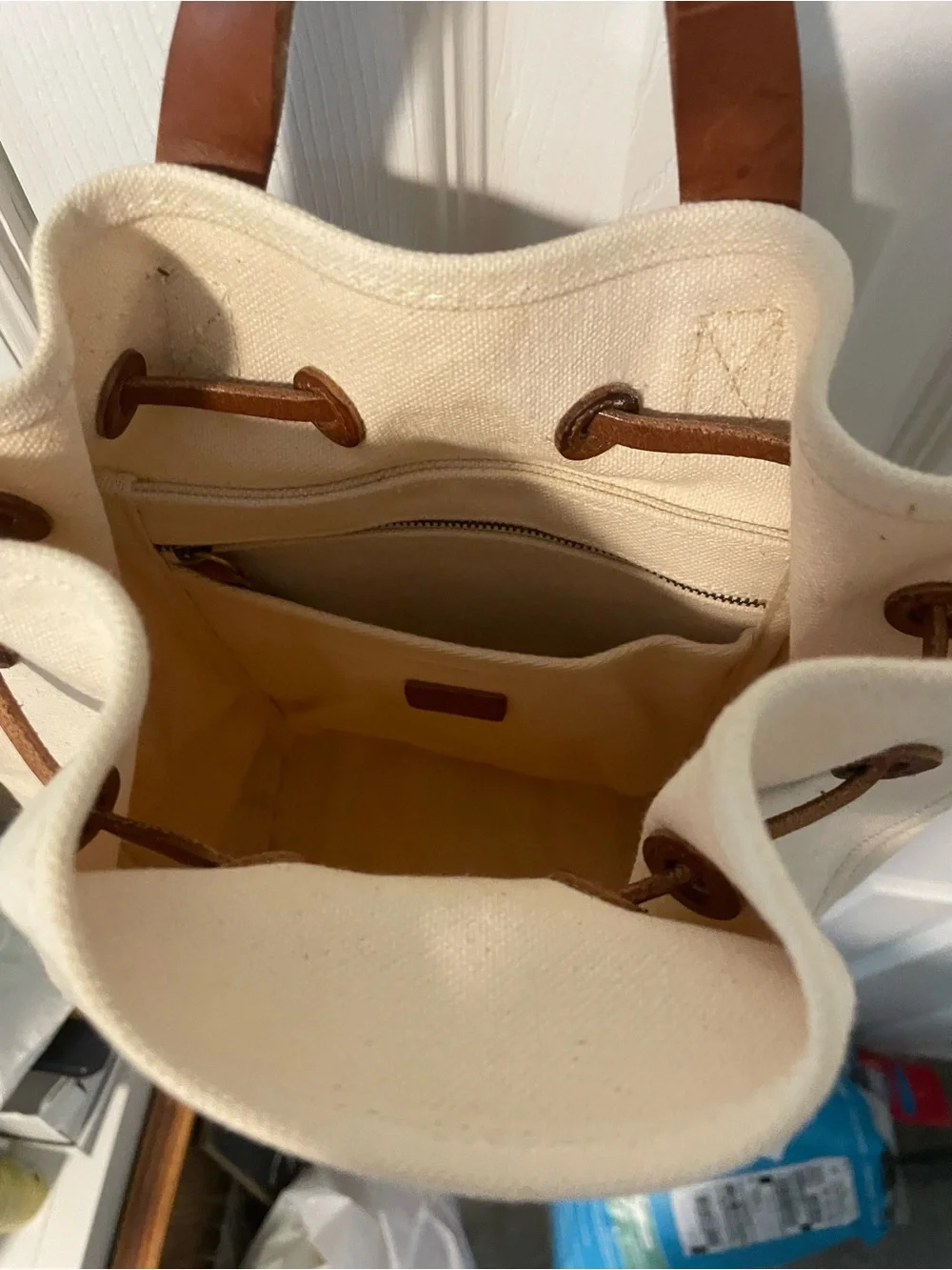 Madewell Canvas Drawstring Backpack
